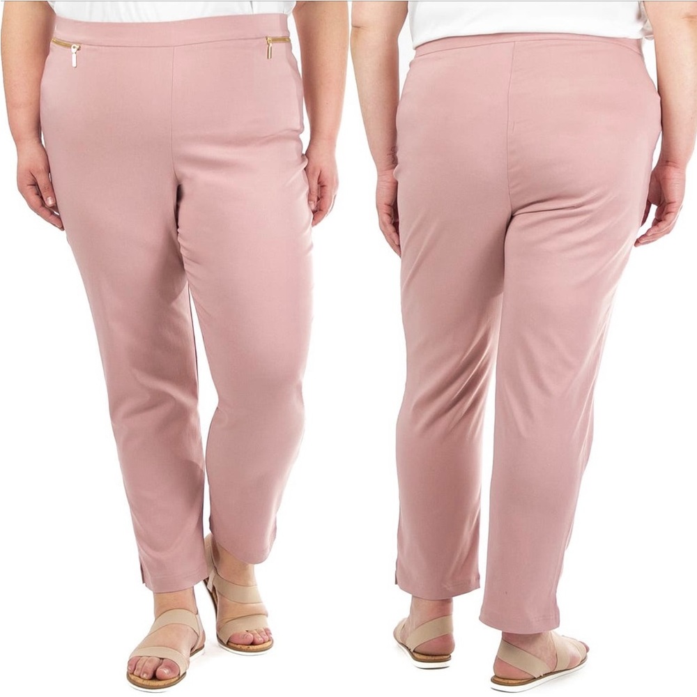 Nina Leonard ankle length rose water colored pants- new with tags!